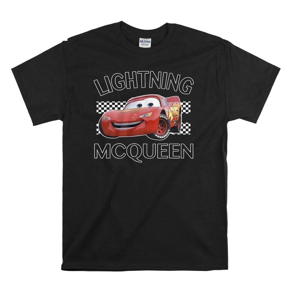 Cars Lightning McQueen Finish Graphic T Shirt